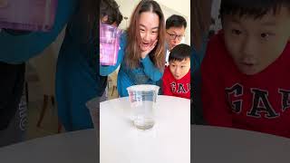 The person who spills the water loses  challenge familygames familygamenight shorts [upl. by Aruon]