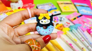 Kuromi Stationery Haul💜 cute Sanrio Stuff Unboxing stationery diyasmr stationerykuromi stationery [upl. by Alyworth]