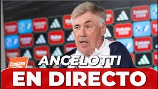 ANCELOTTI en directo  REAL MADRID  MALLORCA rueda de prensa PREVIA [upl. by Folly]