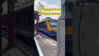 Y31 departs from Karlstad central [upl. by Leno]