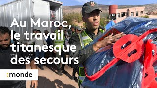 Maroc  le travail titanesque des sauveteurs [upl. by Anelac402]