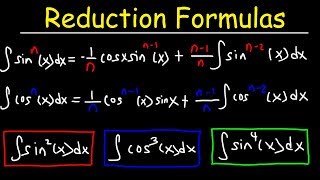 Reduction Formulas For Integration [upl. by Mandler]