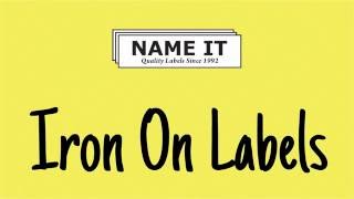 How To Use Iron On Labels [upl. by Marget670]