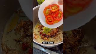 Beef pulao recipe beef pulao bnany ka asan triqa viralvideo food ytshorts cooking beefpulao [upl. by Souza]