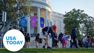 Thousands attend the White House’s “Eggucation” themed Easter Egg Roll  USA TODAY [upl. by Harrod726]