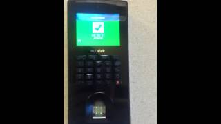 Clocking in with a Fingerprint Using the ACTAtek Access Control Unit [upl. by Benji]