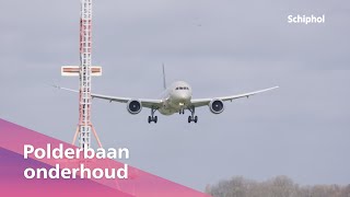 Groot onderhoud aan de Polderbaan ✈️ [upl. by Occor256]