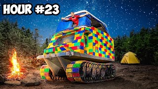 Surviving 24 Hours In My Lego Tank [upl. by Harberd585]