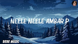 Kishore Kumar  Neele Neele Ambar Par Lyrics [upl. by Teak664]