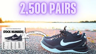 KOBE 8 Protro College Navy UNBOXING STOCK NUMBERS REVIEW amp ON FEET [upl. by Annoj]