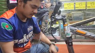 ঘরে বসে ওয়াশ করুন আপনার সাইকেলের ফর্ক  Wash your cycles fork at your homesr wash suspension [upl. by Kerrill]