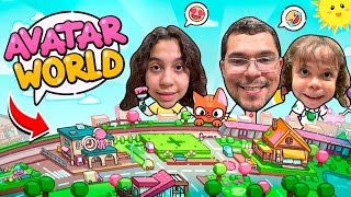 SARAH DE ARAUJO ELOAH e o PAPAI se divertem no AVATAR WORLD pela primeira vez [upl. by Xila255]