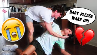 Passing Out While Working Out Prank On Boyfriend BACKFIRES [upl. by Jenny]