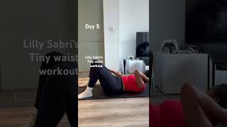 Lilly Sabri’s workout fitnessmotivation fitness fitnessshorts waistworkout waistworkout [upl. by Cammy]