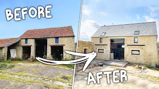 TIMELAPSE 2 ANS DE RÉNOVATION DUNE GRANGE À NOTRE MAISON DHABITATION [upl. by Nat109]