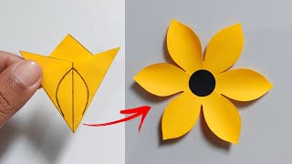 Very Easy Paper Flower Craft  Paper Flower Making Step By Step  How To Make Paper Flower [upl. by Edita]