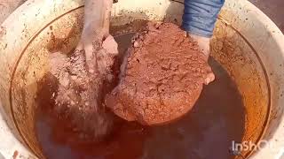 ASMR Crunchy Pure Red dirt  soft Pure sand crumbling asmrvideo satisfying mouthwatering [upl. by Noraj]