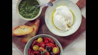 Burrata mit Tomaten und Pesto  Rezept von Betty Bossi amp Miele [upl. by Durtschi]