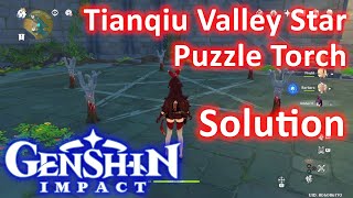 Tianqiu Valley Star Puzzle Torch Genshin Impact [upl. by Minetta]