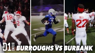 Burroughs vs Burbank 4721 D1Bound Friday Night HS Football  CollegeLevelAthletescom [upl. by Ulla]