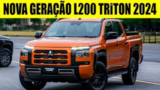 NOVA GERAÇÃO DA MITSUBISHI L200 TRITON 2024 FOI APRESENTADA COM MAIS DE 200 CV CONFIRA [upl. by Spiegelman]