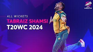 Every Tabraiz Shamsi wicket at T20 World Cup 2024 [upl. by Tenaej632]