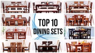 Dining Table 10 Best Wooden Dining Table Set Design  Modern Dining Table Set  Top 10 Dining Set [upl. by Naloc]