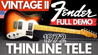 Fender Vintage II 1972 THINLINE TELECASTER Full Demo [upl. by Phillane]