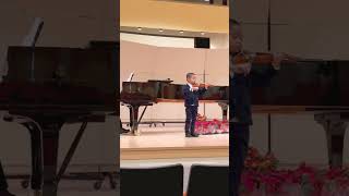 Suzuki Violin Book 1 Recital Go Tell Aunt Rhody with Piano Accompaniment  5 years old [upl. by Eiromem622]