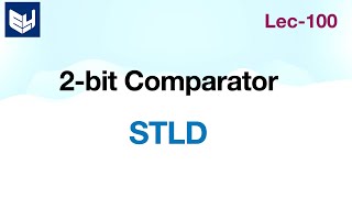 2 bit comparator  using two 1 bit comparator modules  STLD  Lec100 [upl. by Derdle]