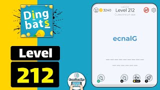 Dingbats Level 212 ecnalG Walkthrough [upl. by Han]