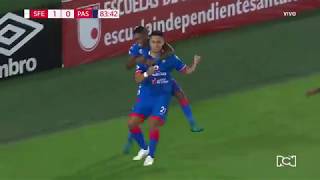 Santa Fe 11 Pasto  Gol Carlos Hidalgo  Liga Águila 2019 I [upl. by Nilrev]