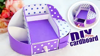 DIY DESK ORGANIZER TUTORIAL MULTIFUNCTIONAL IDEA [upl. by Sondra84]