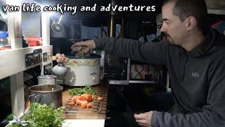 Slow Cooked Stew in the BC Coast Mountains  Van Life [upl. by Bainbridge898]