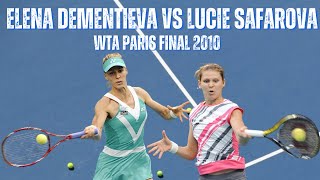 ELENA DEMENTIEVA VS LUCIE SAFAROVA  2010 WTA PARIS FINAL [upl. by Ainadi]