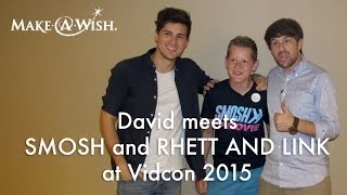 Vidcon 2015 SMOSH and Rhett and Link Give YouTube Tips to David [upl. by Ogait]