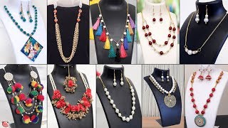 30 Creative Handmade Necklace Ideas  Jewelry Making at Home [upl. by Inhsor]