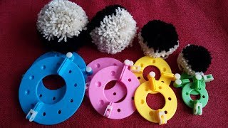 How to make pompom with fingers quick amp easy way to make pompom without pompom maker [upl. by Mame]