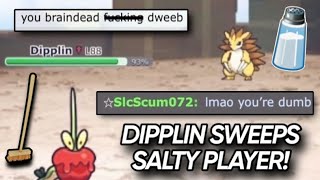 TOXIC SALTY RANDOM BATTLES PLAYER GETS SWEPT BY DIPPLIN [upl. by Beverly704]