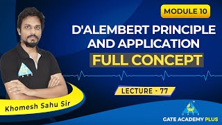 Lecture 77  Module 10  DAlembert principle and application Full concept  Engineering Mechanics [upl. by Anahsohs]