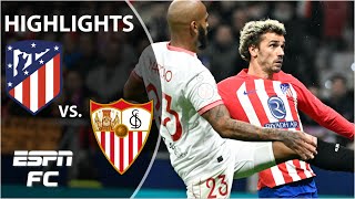 🚨 LATE WINNER amp VAR DRAMA 🚨 Atletico Madrid vs Sevilla  Copa Del Rey Highlights  ESPN FC [upl. by Varney49]