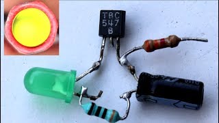 Making STROBE LIGHT Using One Transistor [upl. by Ahsei]