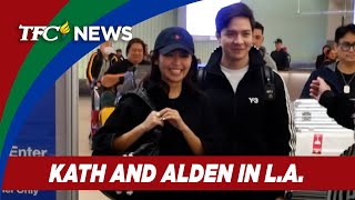 Los Angeles fans say hello to Kathryn and Alden as they touchdown at LAX  TFC News California USA [upl. by Lindi]