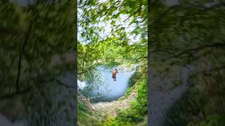 34m cliff jump through the tree [upl. by Darwin]