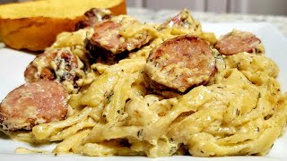 2021 Ninja Foodi XL Sausage Alfredo [upl. by Arehsat190]