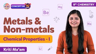 Chemical Properties of Metals and Nonmetals Class 8 Science Concept Explained  BYJUS  Class 8 [upl. by Brunell763]