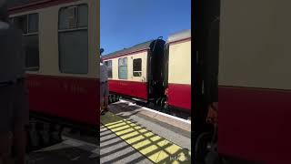 No 70000 ‘Britannia’ Departing Station on a Railtour shorts train [upl. by Alwitt]