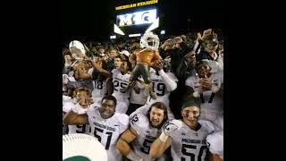 Michigan State Football Classic Wins over Michigan Montage [upl. by Yllut]