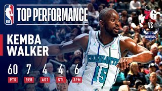 Kemba Walker Drops A Career High 60 In Match Up 76ers  November 17 2018 [upl. by Montagna]