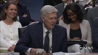 Neil Gorsuch uses bigly at confirmation hearing  ABC News [upl. by Leffert]